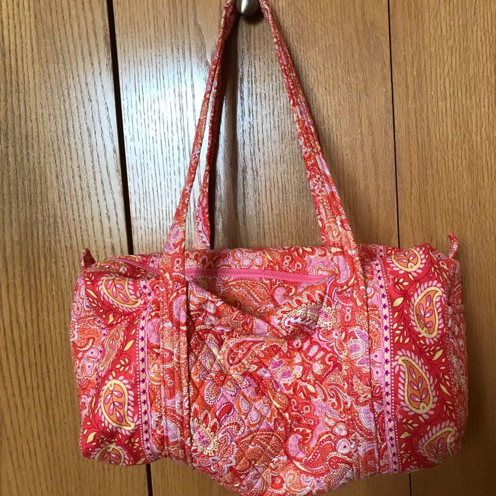 Vera Bradley pink sorbet duffle bag